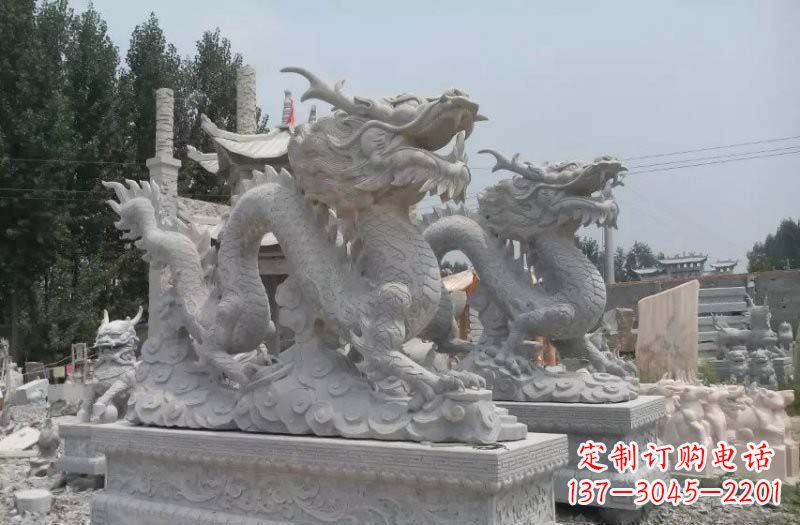 太原青石仿古龙石雕:传统工艺精美雕塑