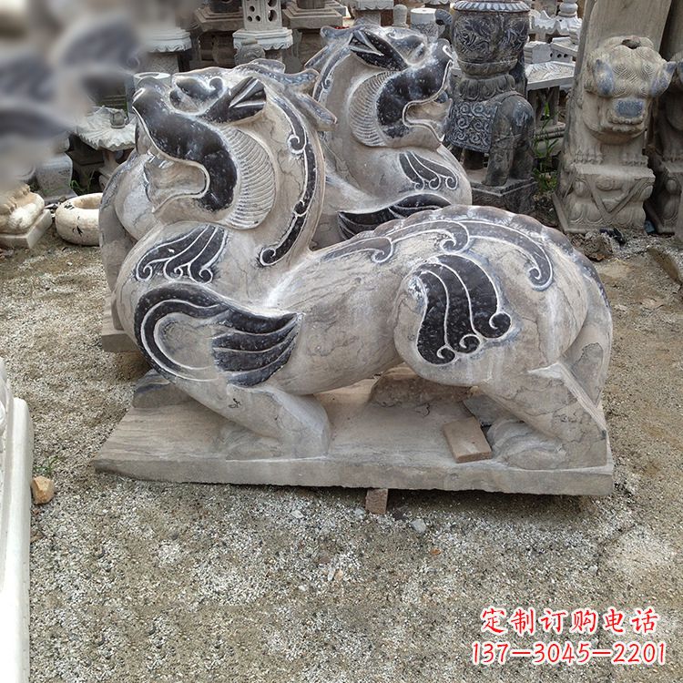 太原手工精雕青石貔貅雕塑