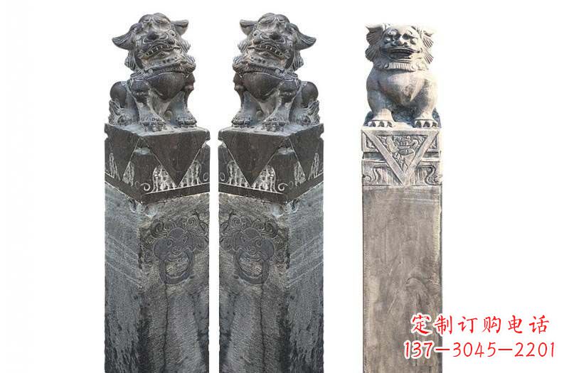 太原来自古代的精美狮子雕塑