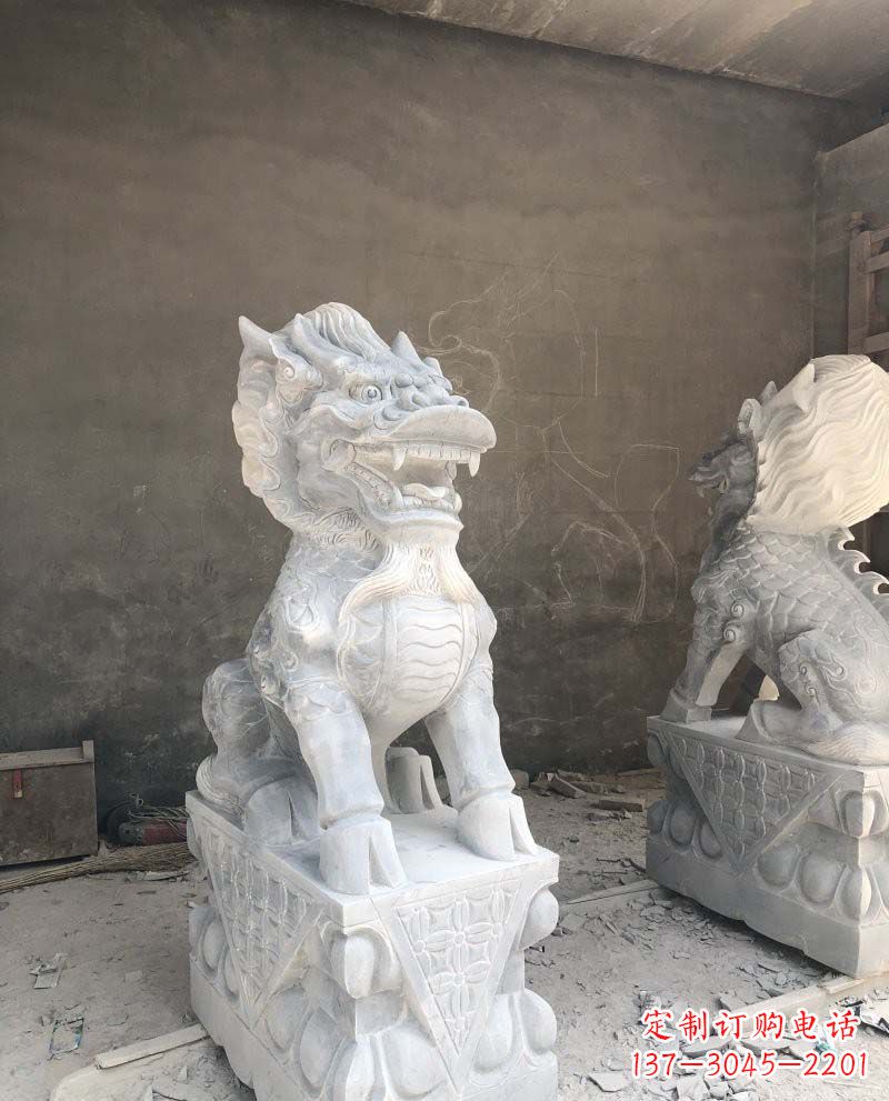 太原精致雕刻,青石仿古麒麟雕塑