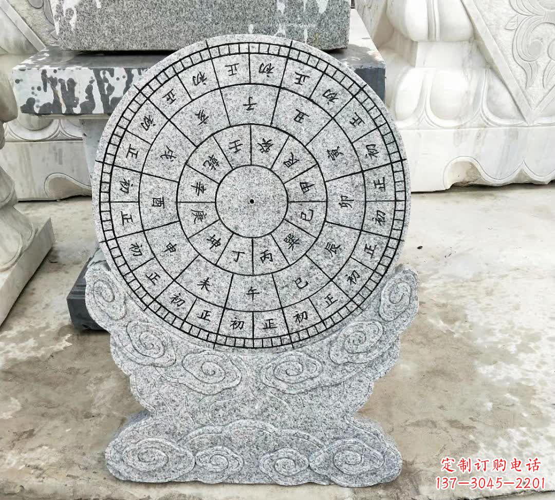 太原青石古典日晷雕塑是一种典型的中国雕塑风格…