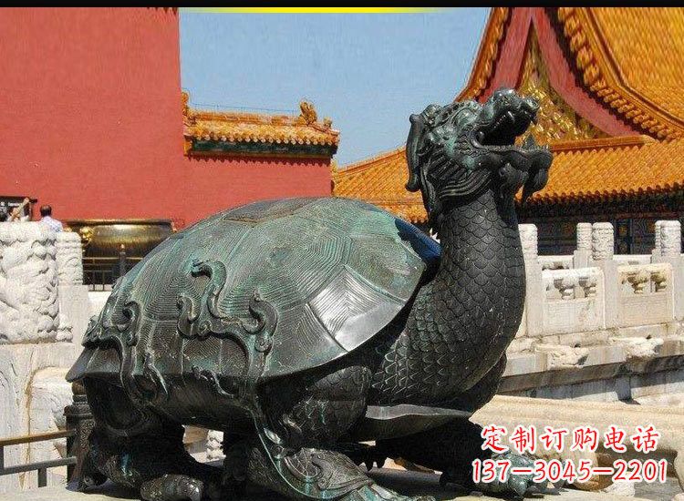 太原青铜故宫龙龟雕塑