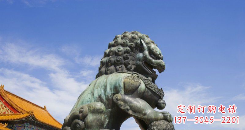 太原青铜故宫狮子雕塑--精美绝伦