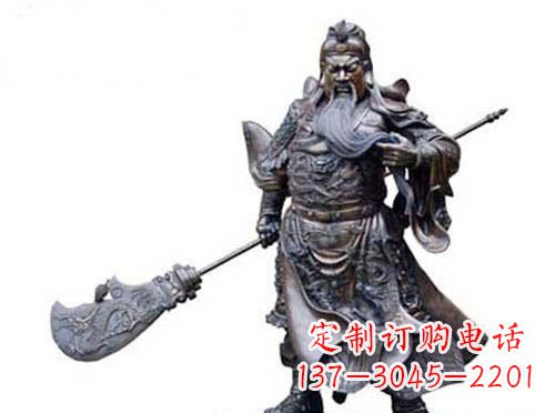 太原关羽青铜雕塑,传承历史的精神