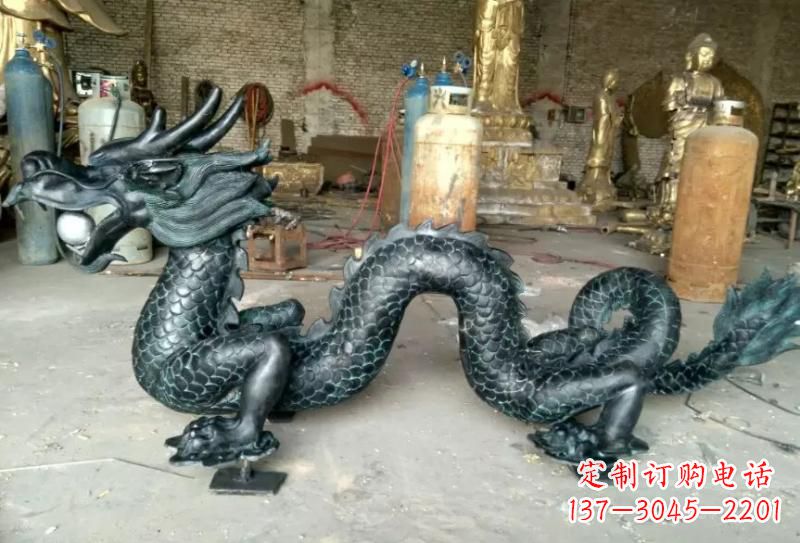 太原青铜龙戏珠专业装饰艺术雕塑