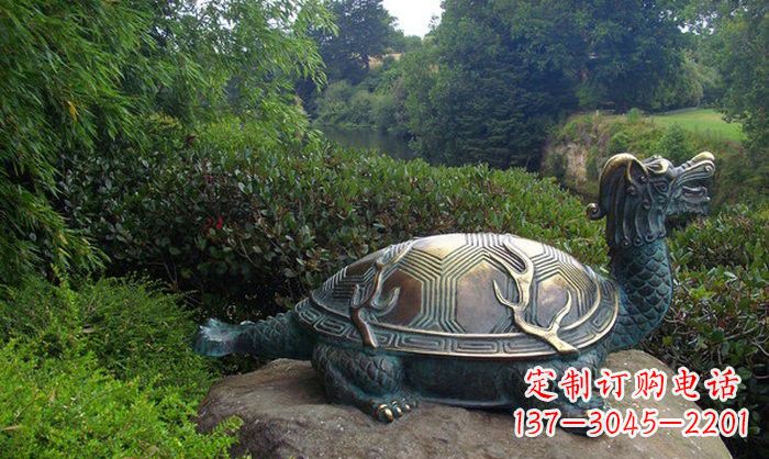 太原融合经典的青铜龙雕塑