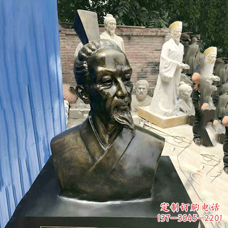 太原屈原雕塑仿铜头像,让您享受美好的艺术之美