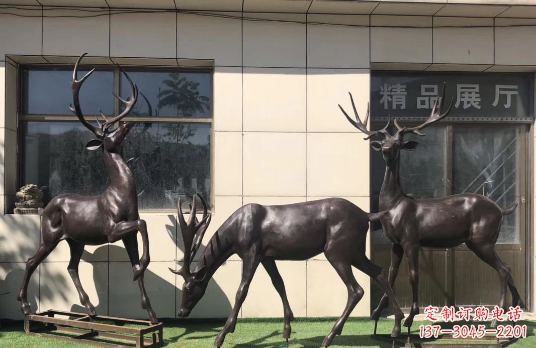 太原群鹿铜雕塑,艺术精雕细琢