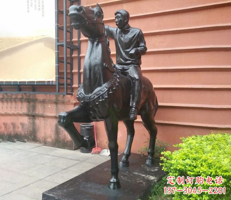 太原独一无二的骑马雕塑