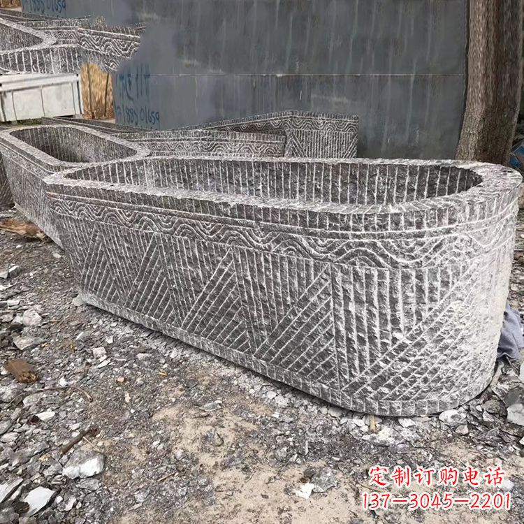 太原起点雕刻•手工老石槽雕塑