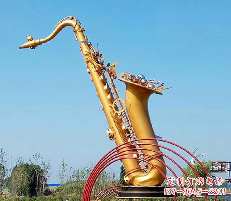 太原萨克斯景观铜雕