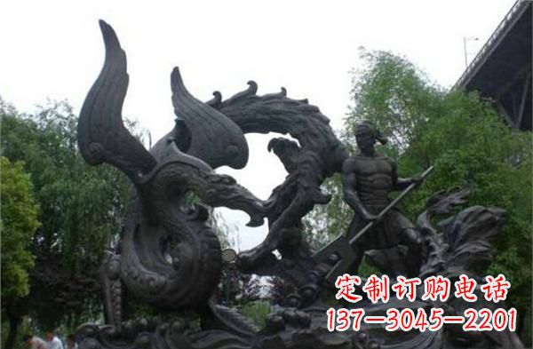 太原赛龙舟铜雕