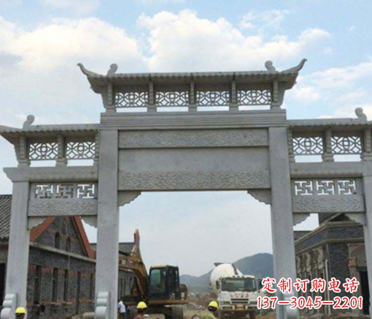 太原牌坊大理石石雕:显露美丽的古典风情