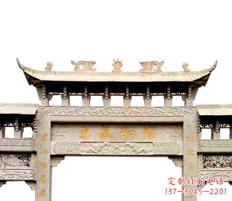太原牌坊石雕–传承传统文化，给空间增色彩