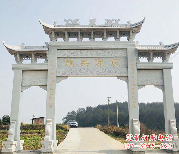 太原三门牌坊石雕——精美雕塑，缔造传承