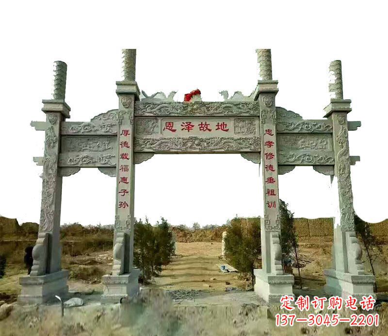 太原石雕牌坊,艺术精美永恒