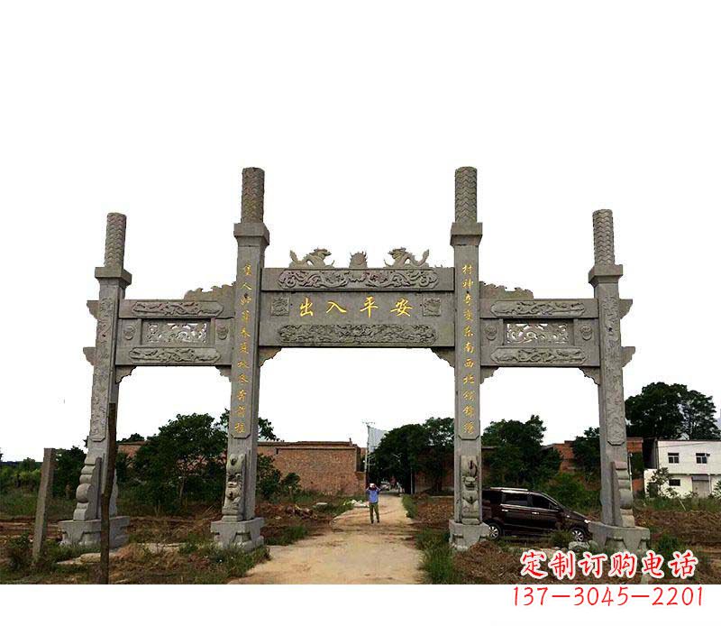 太原三门牌坊石雕——传承古文化风韵