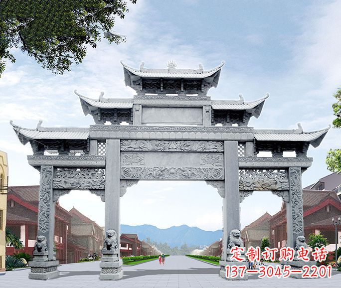 太原高品质牌坊石雕，为您量身定制