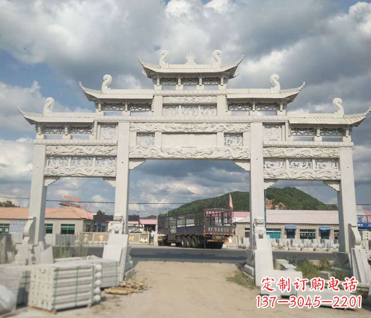 太原精美大理石牌坊石雕——给您的家园增添优雅气质