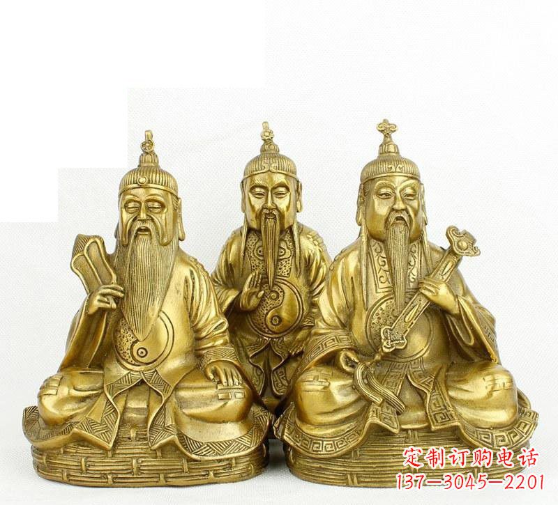 太原三清祖师神像铜雕,古典经典展现