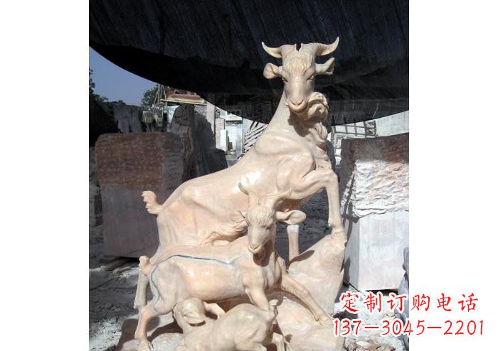 太原三阳开泰公园独特动物石雕