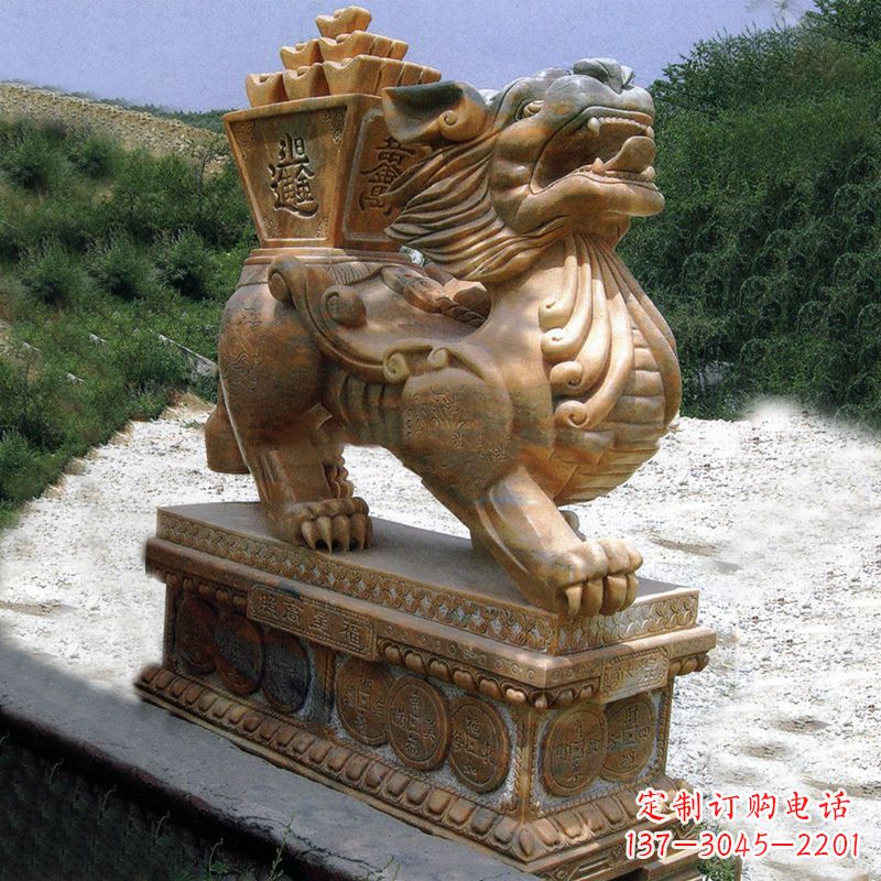 太原标题:雕刻吉祥传统文化——貔貅石雕
