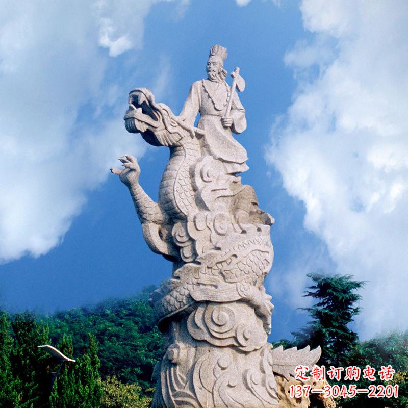 太原具有历史意义的颛顼汉白玉雕塑