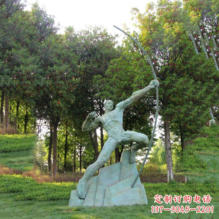 太原神话传说人物后羿雕塑,助您构建完美园林