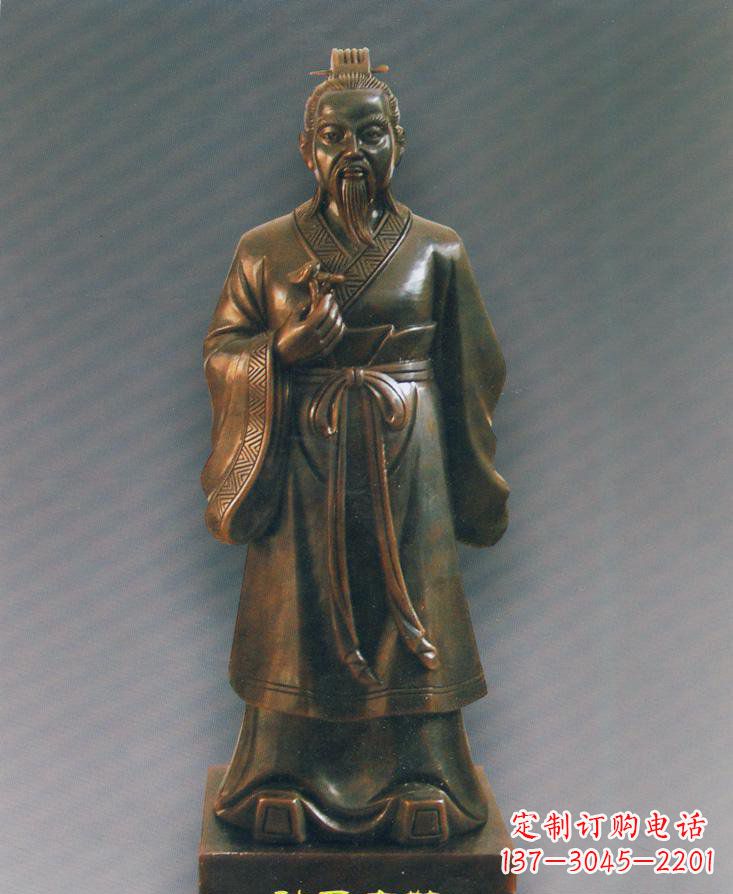 太原扁鹊仿铜人物雕塑-独特的玻璃钢雕刻