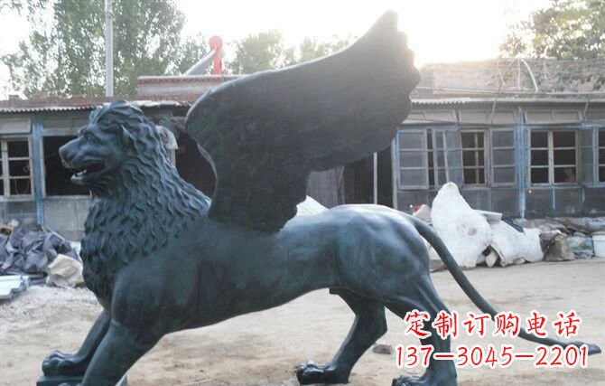 太原马可飞狮雕塑,完美展现古典风采