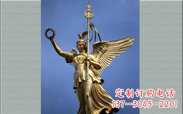 太原优雅的胜利女神铜雕