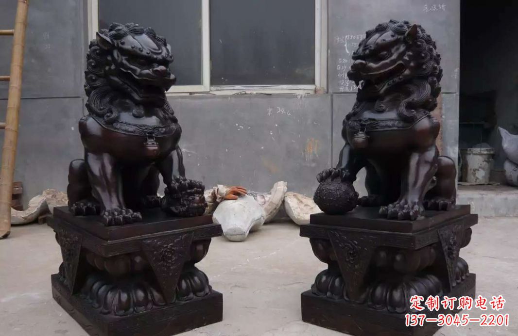 太原中领雕塑狮子雕塑,超精致的铜雕艺术