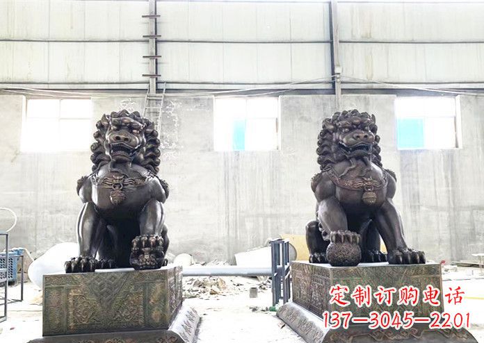 太原中领雕塑专业生产高端铜狮子雕塑。狮子雕塑…