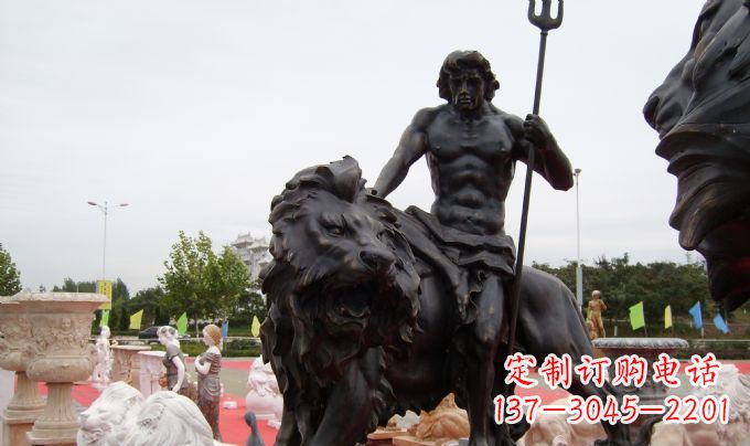 太原狮子座铜雕:狮子雕塑把你的星座进行升华