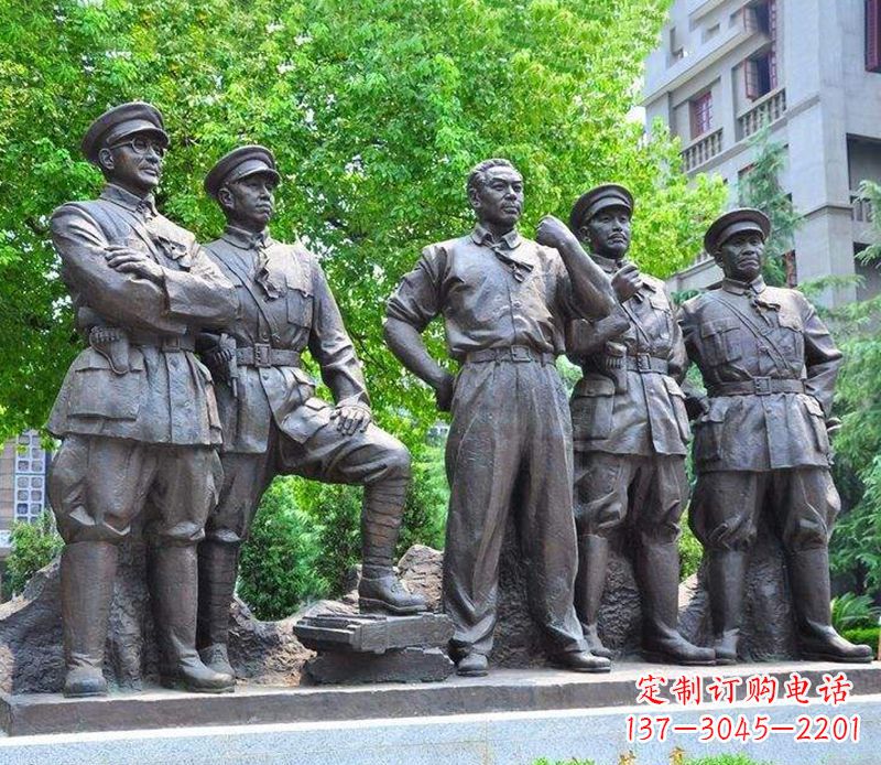 太原名人元帅铜雕,让你永久记住他们
