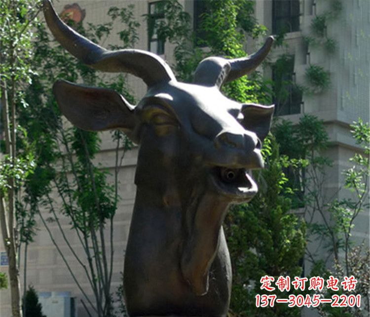 太原十二生肖铜雕羊首饰