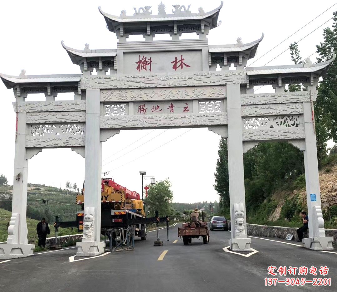 太原中领雕塑牌楼雕塑,精美绝伦