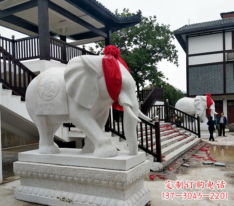 太原迎接观音祝福的精美大象观音栏杆