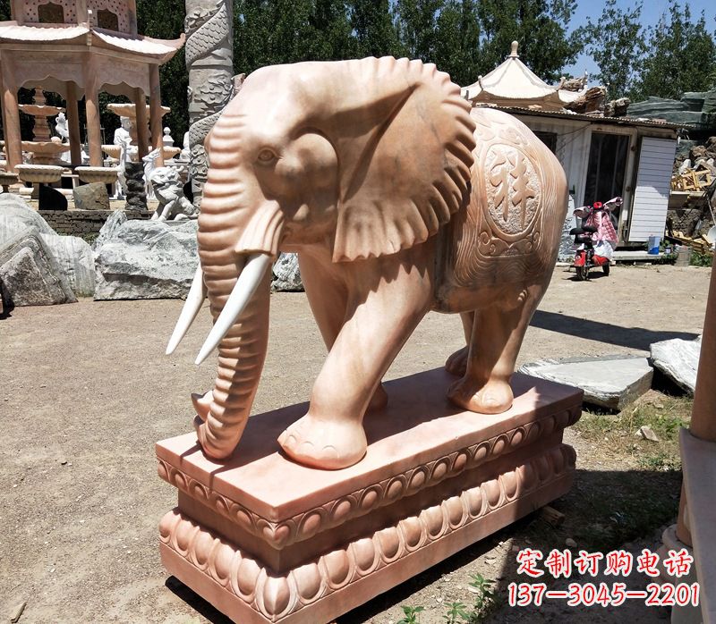 太原精美大象櫈,领雕工艺独特