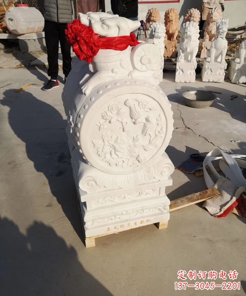 太原中领雕塑出品:石雕招财大象雕塑