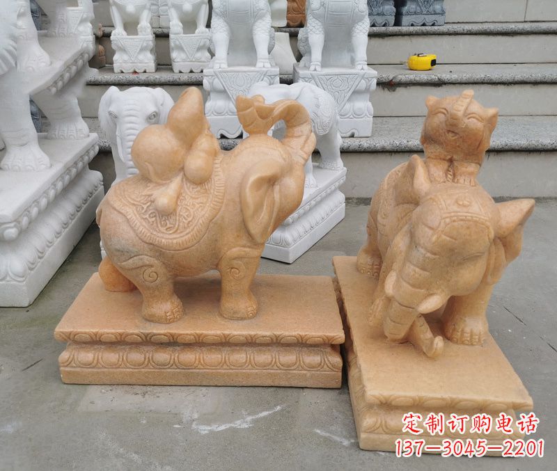 太原完美还原静谧大象雕塑