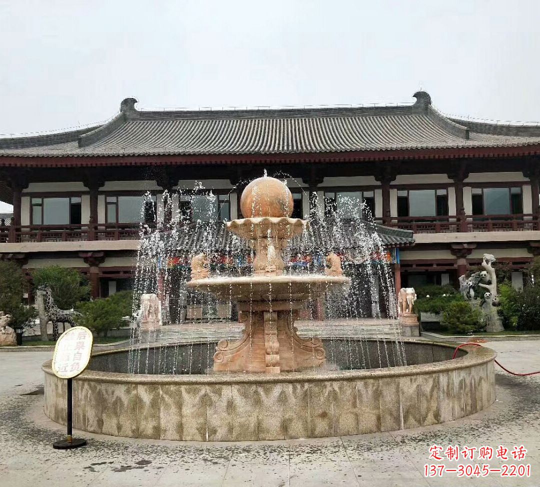 太原中领雕塑手工定制风水球雕塑