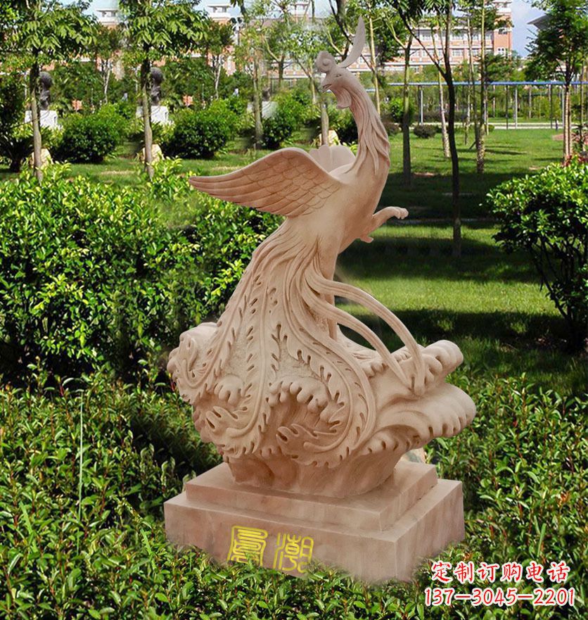 太原雕刻凤凰传递祥瑞祝福