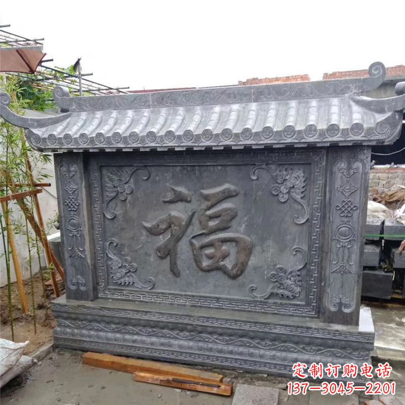 太原中领雕塑:福字雕塑,点缀婚房庭院