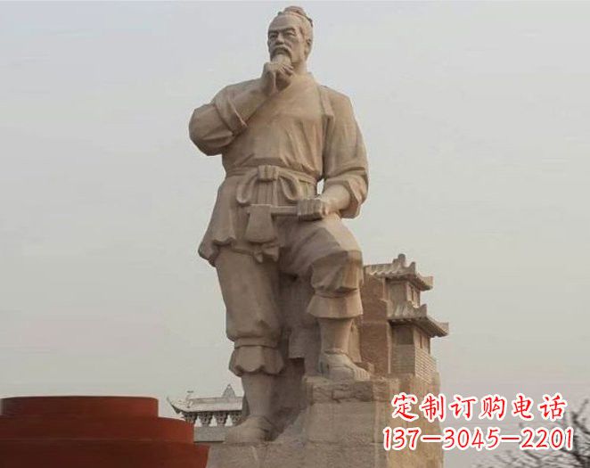 太原重拾古代风采,中领雕塑打造高贵的鲁班雕塑