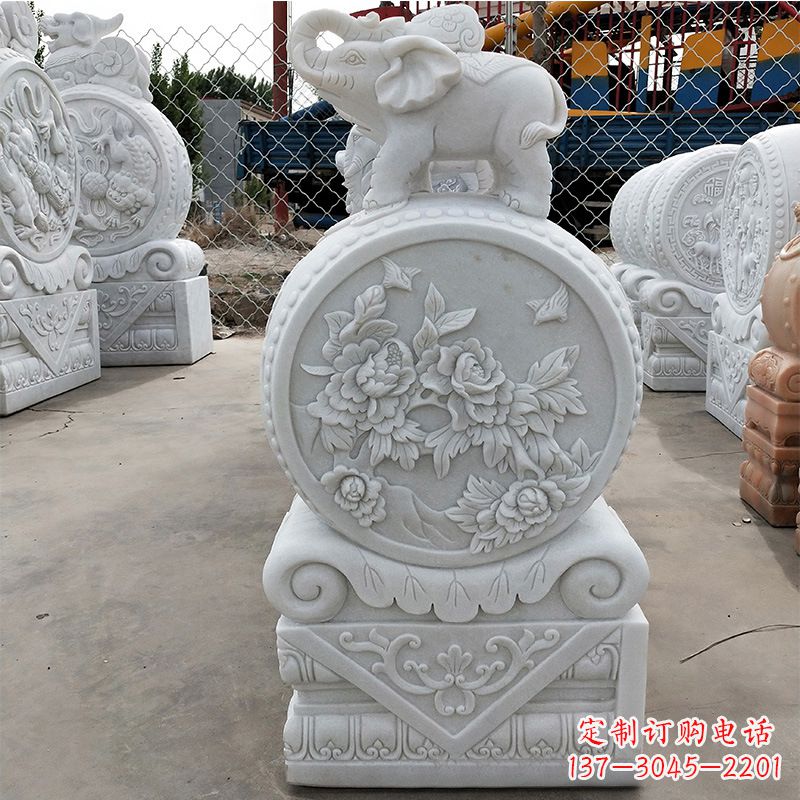 太原石雕门墩抱鼓石