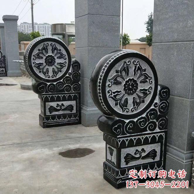 太原中领雕塑自主设计专业制作石雕门墩狮子,专…