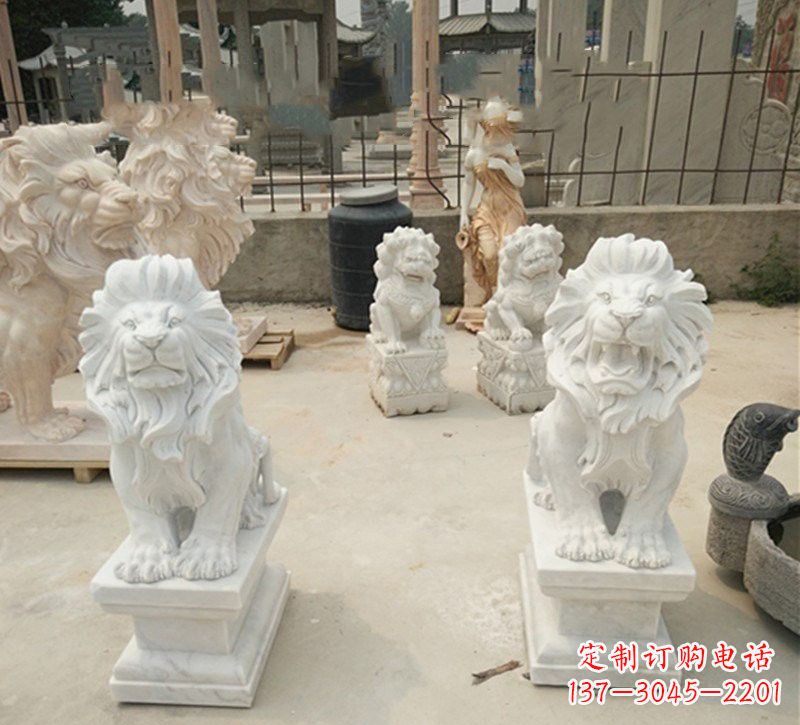 太原传承欧式历史的狮子雕塑