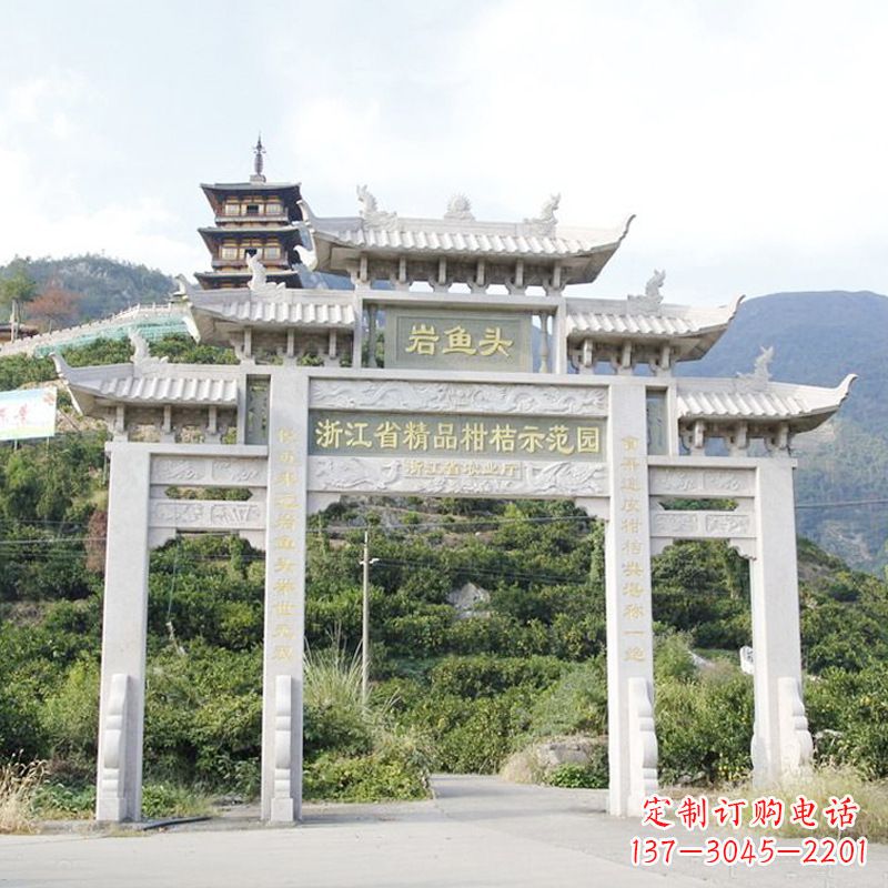 太原精美的牌楼雕塑,象征着一种贵族文化