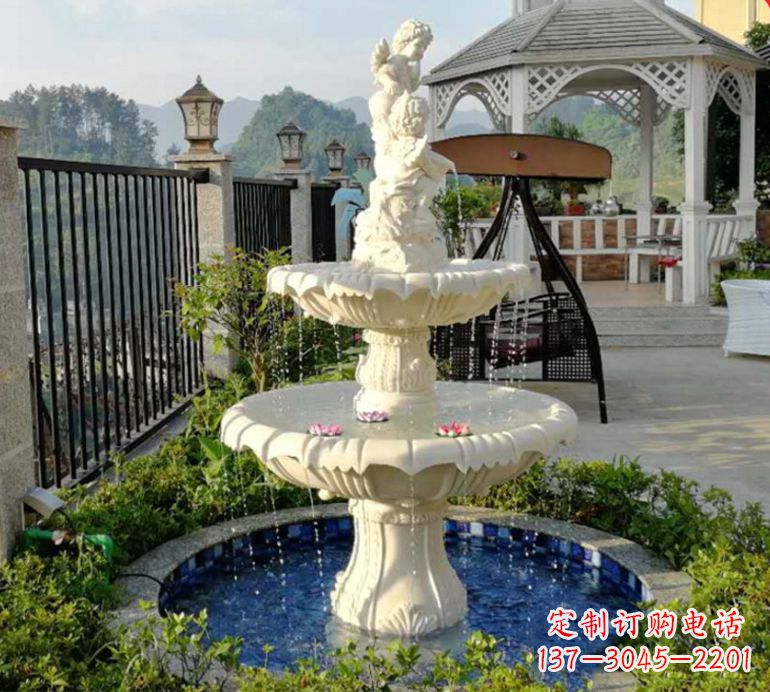 太原石雕喷泉水池-精致定制
